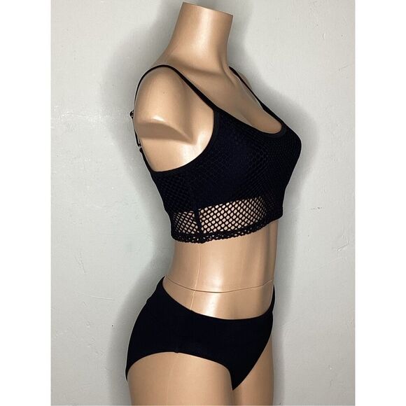 New. Robin Piccone black net bikini. Medium. Retails $214 - Picture 3 of 7